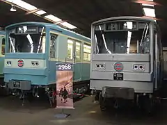 Left Mf67D ,right Zebulon at RATP museum