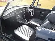 MGB roadster 1972 interior