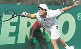 Mustafa Ghouse at the National Championships, in Kolkata, in 2001.