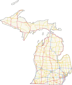 Michigan's state trunkline highways run through all 83 counties