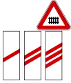 Distance of level crossing with barrier