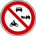 II-19.1Forbidden for motor vehicles, motorcycles, and horsecarts