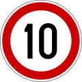 Maximum speed 10 km