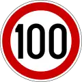 Maximum speed 100 km