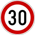 Maximum speed 30 km