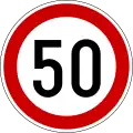 Maximum speed 50 km