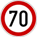 Maximum speed 70 km