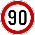 Maximum speed 90 km