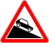 Steep hill downwards