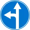 Go straight or turn left