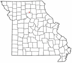 Location of St. Catharine in Missouri