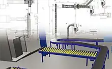 The MPDS4 Factory Layout Module is a 2D/3D application allowing layouts to be done in either environment, with auto-update between the two