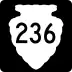 Secondary Highway 236 marker