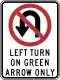 Caltrans (Left turn on green arrow)