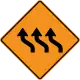 Triple lane shift (left -> right)