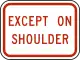 Except on shoulder plaque