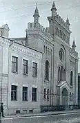 The Great Synagogue of Tallinn was built in 1884 and destroyed in the March bombing of 1944