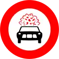 21a) — No vehicles carrying explosives