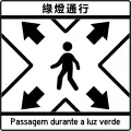 S13) — Diagonal pedestrian crossing