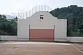 Open-air single walled fronton in Macaye.