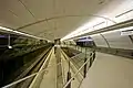 Macquarie Park station concourse under construction.