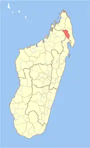 Location in Madagascar