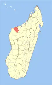 Location in Madagascar