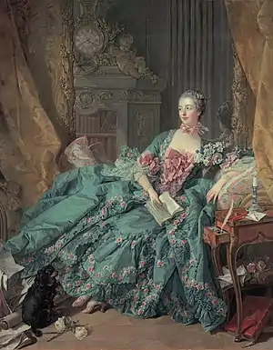 Madame de Pompadour; by François Boucher; 1756; oil on canvas; 2.01 x 1.57 m; Alte Pinakothek (Munich, Germany)