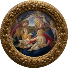 Tondo painting of the Madonna