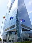 Torre Espacio which houses the Embassy of Australia in Madrid