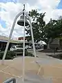 The Mafeking Bell in the main street of Mount Morgan, Queensland.