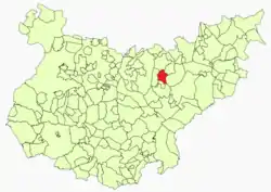 Location in Badajoz