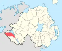 Location of Magheraboy, County Fermanagh, Northern Ireland.