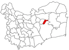 Location in Tulcea County