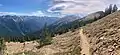 View from the trail on Maiden Peak, looking southwest.