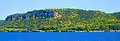 Maiden Rock bluff as seen from Lake Pepin, September 2007