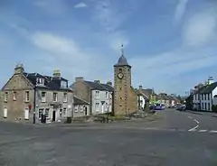 A tollbooth tower