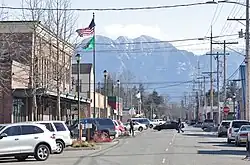 Main Street in downtown Sultan