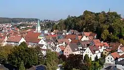 City center of Mainburg