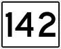 State Route 142 marker