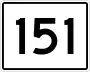 State Route 151 marker