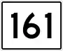 State Route 161 marker