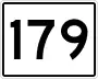 State Route 179 marker