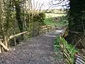 The dilapidated wooden bridge near Majeston Farm