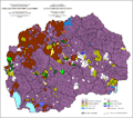 Ethnic structure of SR Macedonia by settlements 1981.