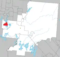 Location within La Vallée-de-l'Or RCM