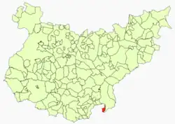 Location in Badajoz