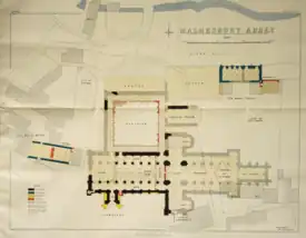 Ground plan of the abbey