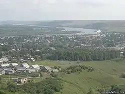 View of Mamadysh and the Vyatka River