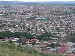 Aerial shot of the Mamelodi township, located outside of Pretoria